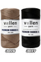 Premium 200gr/4mm Polyester Ribbon Thread, macrame Rope, bag Rope, bracelet Rope, hobby Rope, cupboard Rope, cream - 7