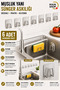 Adhesive Multi-Purpose Hanger Set of 6 - Stainless Steel Dish Sponge and Kitchen Organizer M-Sng1 - 6