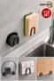 4 Pieces Black Dish Sponge Holder with 3m Adhesive Steel Dish Sponge Holder Hanger M-Sng1 - 5