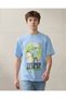 Senior Boys Blue Printed T-shirt