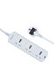 3-Way Power Extension Strip, Group Socket Extension Cable, 3-Meter Cable - Surge Protected-AX135
