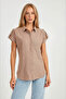 Short Sleeve Shirt with Sleeve Detail