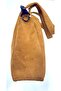 Genuine Suede Cowhide Leather, Tan, Shoulder Carry, Wide Strap, Hand and Shoulder Bag, Real Leather - 7