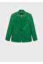 Keten karışımlı blazer ceket - 3