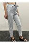 Women's Gingham Natural Cotton Carrot Trousers - 3