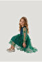 Girl's Evening Dress Shiny Sequin Glitter Tulle Butterfly Detailed Tail 4-7 Years Old - 2