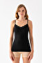 قميص داخلي نسائي من الدانتيل ذو 6 ألوان وأشرطة رفيعة من القطن الناعم الملمس من الليكرا يعانق الجسم - 6