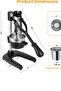 Heavy Duty Manual Hand Juicer – Alloy Body with Stainless Steel Strainer | Professional Citrus Fruit - 6