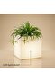 حوض زراعة مربع LED متوسط الحجم 40 × 40 × 41 × 24 سم، مصنوع من البلاستيك LLDPE، سعة 25 لتر للزراعة - 3