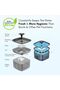 2L Cat Water Fountain, Automatic Pet Waterer with LED Light & 3 Flow Designs, Quiet - 4