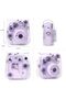 Clear Flower Camera Case for Fujifilm Instax Mini 12-8, Protective Bag with Shoulder Strap - 4