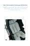 2 in 1 Stroller and High Chair Cushion Green Flower 100% Cotton - 4