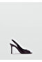 Open-Toe Patent Leather High Heels - 3