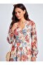 Women's Floral Print Chiffon Mini Dress – Roseline Fit, Cotton Lining, Breathable Woven - 3