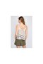 8114299 Lace Frontal Double Layered Strap Blouse Ecru - 2