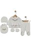 Baby Girl Flower Collar 5-Piece Newborn Hospital Release Zibin Set - 2