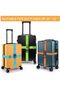 4 Pack Heavy Duty Luggage Straps,86.6 Inch Adjustable Suitcase Belts,TSA Approved Travel Bag Accessory for Secure Closure - 4