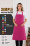 Simple kitchen apron with adjustable strap - 3
