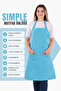 Simple kitchen apron with adjustable strap