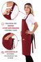 Simple kitchen apron with adjustable strap - 5