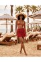 Mesh Detailed Side Lace-Up Pareo Skirt Mini Beach Skirt