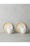 Livia Bone Porcelain 4 Piece Coffee Cup Set for 2 Persons 90 ml Colorful - 2