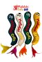 Big Worm Plush Fabric Cat Toy with Sound and Matatabi Content (Does Not Contain Catnip) - 3
