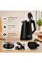 Arshia Electric Kettle – Elegant Black Stainless Steel 1.7L – 1800W - 4