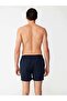 Men's Navy Blue Medium Length Swim Shorts - 23001 - 4