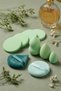 Green Color 10 Pieces Professional Makeup Sponge Set Powder Puff Blender - 6