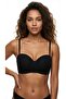 Women's Strapless Bra Cotton Push up Support Non-Slip Silicone Band Strapless Low-Cut Bra - 2