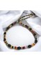 Women's Colorful Wooden Beaded - Law Stone Necklace Bohemian Spring Summer Style 45 cm Adjustable - 4