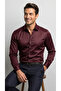 Men's Slim Fit Classic Satin Shirt Long Sleeve Modern Cut - 6