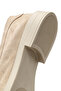 Women's Beige Beaded Suede Leather Loafer 26Pfd510710 - 8