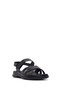 Women's Black Strappy Thick Sole Comfort Sandals 26Sfe463718 - 7
