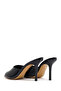 Women's Black High Thin Heeled Patent Leather Slippers 26Sfd121316 - 8