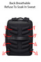 D-Pack Unisex Black Fabric Backpack 25Sbd30226F - 6