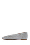 Women's Silver Glitter Summer Ballerina Shoes 25Sfe45196F - 2