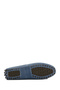 Women's Blue Tasseled Suede Leather Loafers 26Pfd290510 - 5