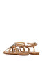 Women's Beige Stone-Embellished Flip Flop Sandals 26Sfe498718 - 5