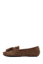 Women's Tan Tassel Shoes, Suede Leather Loafer 26Pfd290510 - 4