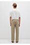 Beige Trousers with Stitching Detail 0010477-86749 - 5