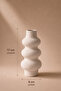 Nordic Bohemian Ceramic Look Matte Vase, 18 cm Large Size - 4