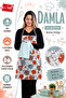 Damla Set of 5 Liquid Proof Waterproof Kitchen Apron Set (Hat, Gloves, Pot Holder) - 3