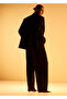 Wool Blend Lapel Blazer Jacket - 6
