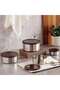 Edzel Stainless Steel Round Lunch Box 1l -chrome - 4