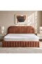 Nadia King Bed 180x200 With Hydraulic Storage- Brown - 3