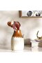 Ombre Ceramic Two Tone Vase 10.7x10.7x16.5cm - Brown