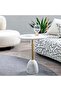 Colten Accent Table Marble - White Gold