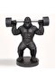 Titanus Polyresin Kingkong Exercising Decor Sculpture 58x31x62.5cm - Black - 4